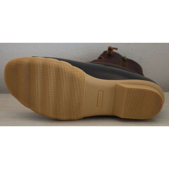 Sperry Top-Sider STS91176 Women's Sz 12M Tan/Dark Brown Saltwater Duck Boots - Picture 15 of 16